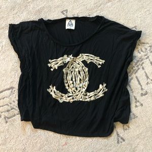 Unif Chanel bone t shirt